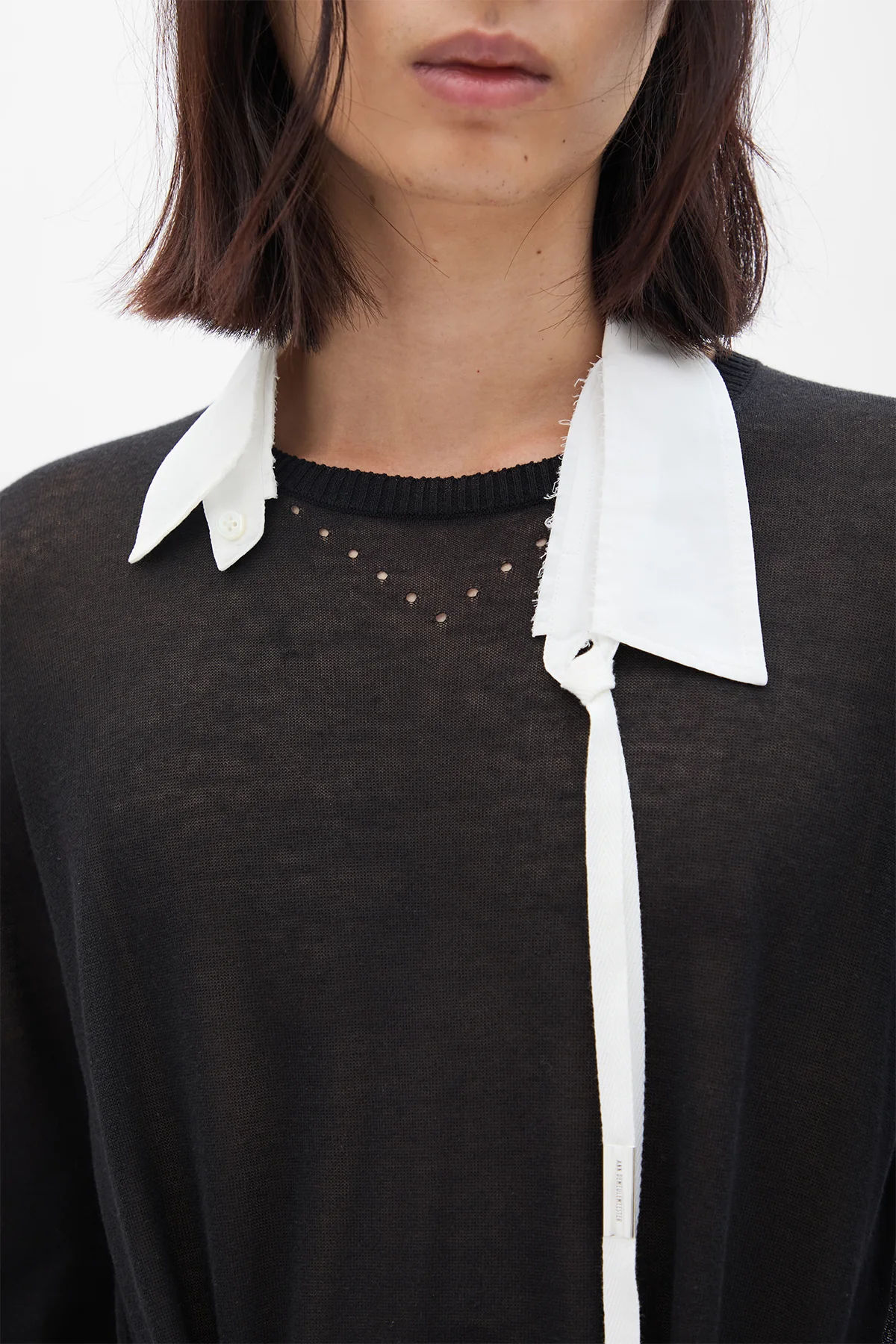 Jonathan Raw Edge Cut Collar Shirt - Image 3