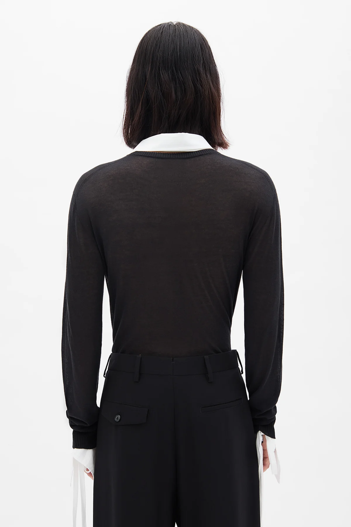 Jonathan Raw Edge Cut Collar Shirt - Image 4