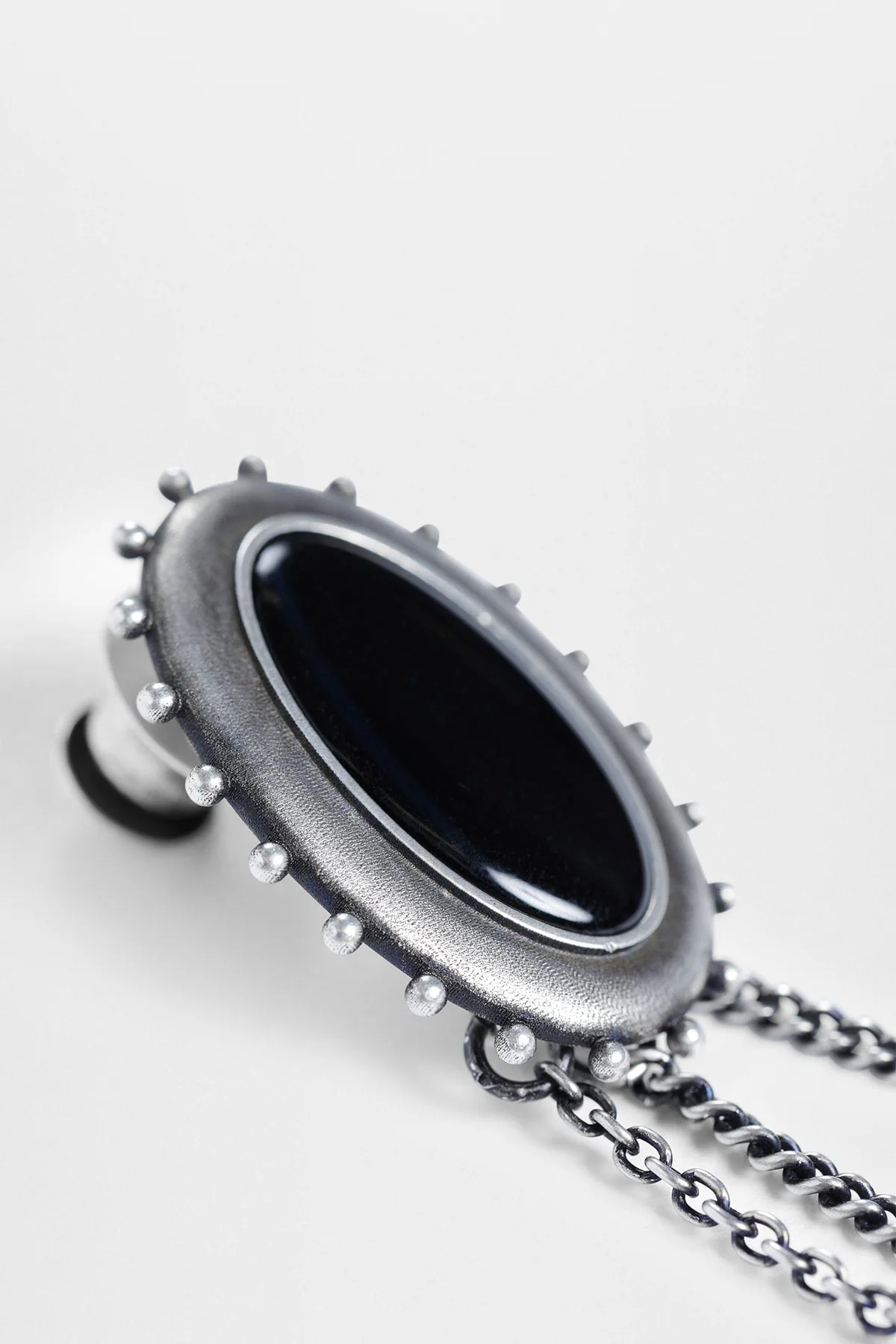 Ekin Cabochon Brooch with Charms - Image 2