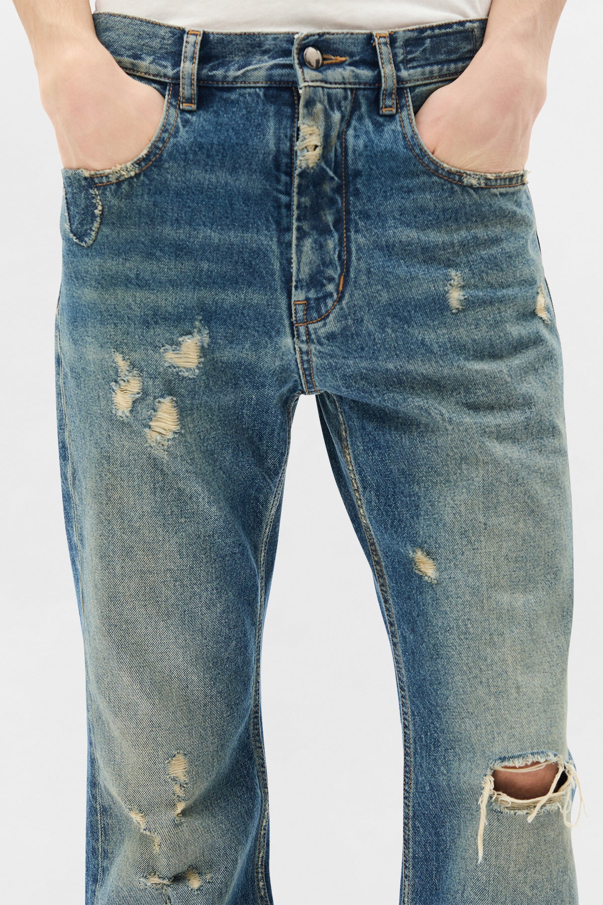 Hamo 5-Pockets Slim Fit Bootcut Trousers - Image 5