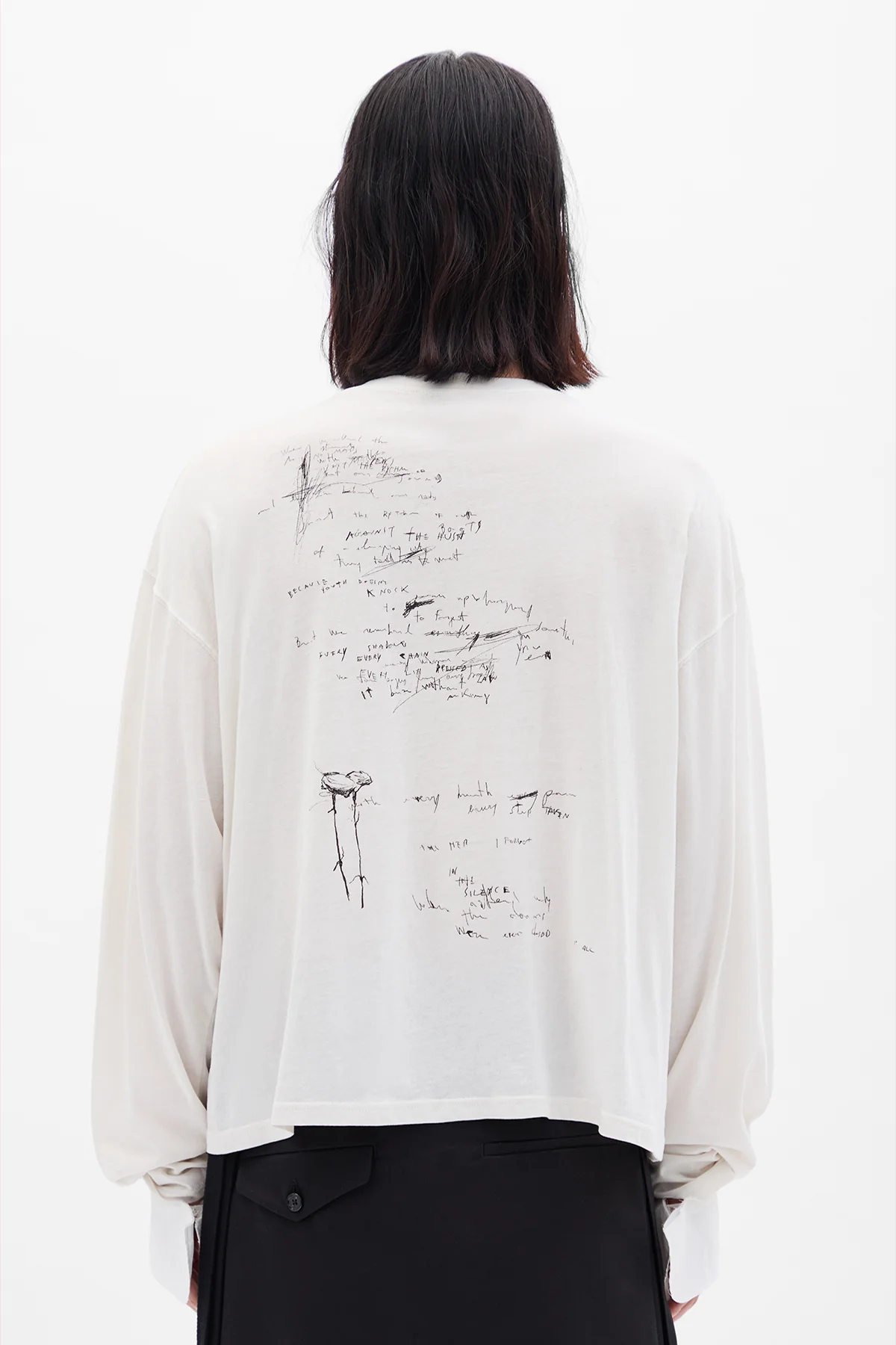 Emiliuis Sketch Print Long Sleeve T-Shirt - Image 3