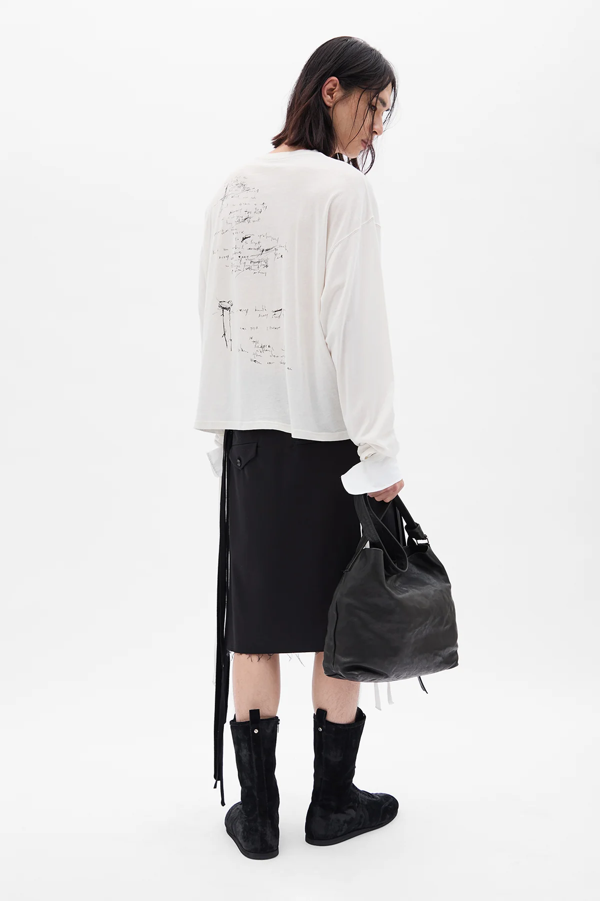 Emiliuis Sketch Print Long Sleeve T-Shirt - Image 4