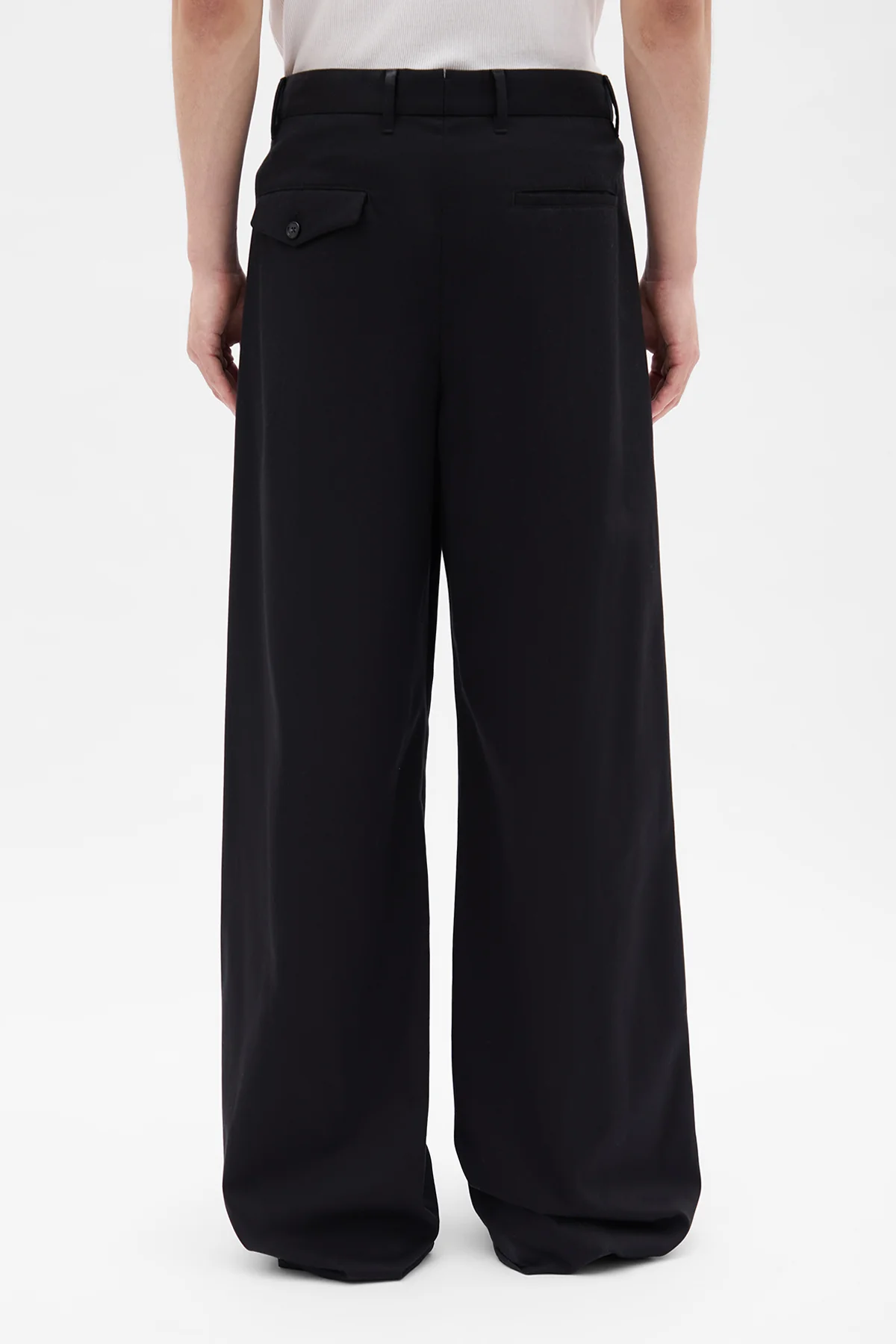 Botel Wide Leg Pleated Trousers - Image 3