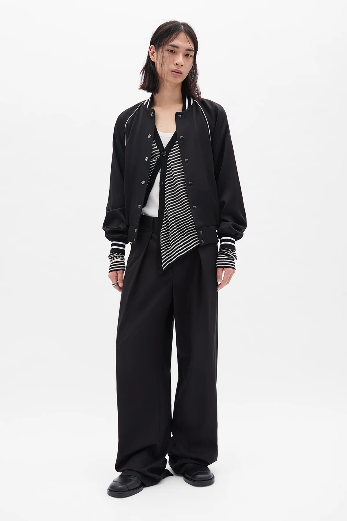 Botel Wide Leg Pleated Trousers - Image 4