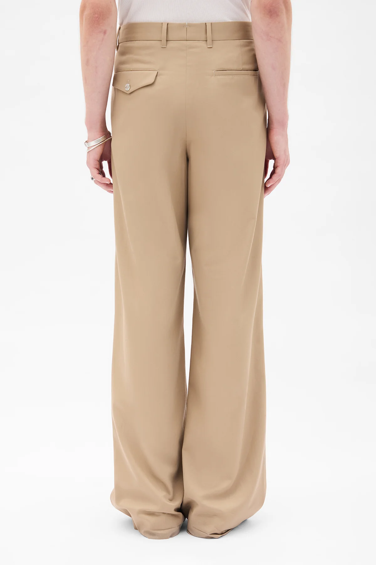 Botel Wide Leg Pleated Trousers - Image 3