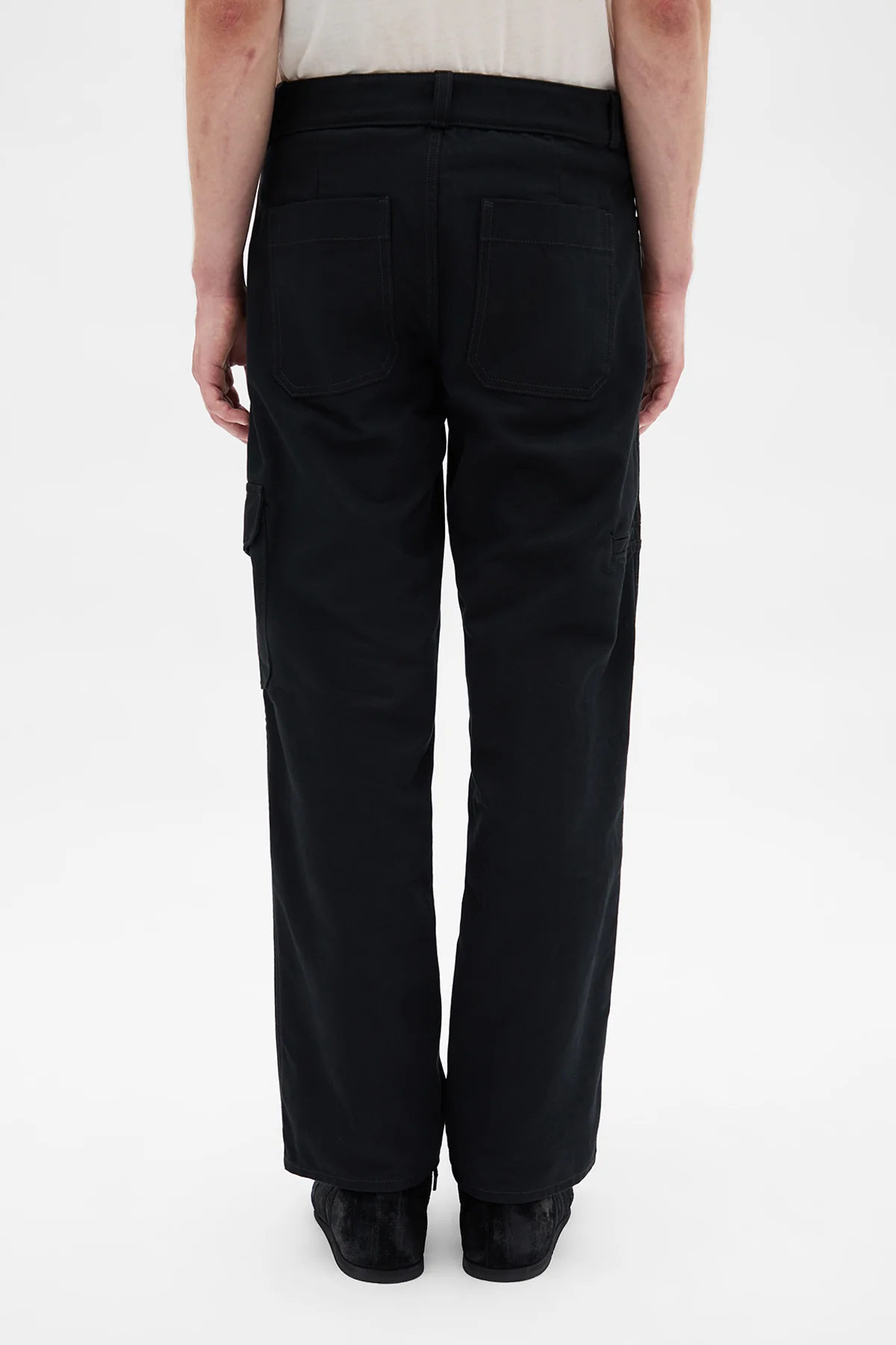Vito Utility Straight Leg Cropped Trousers - Image 3