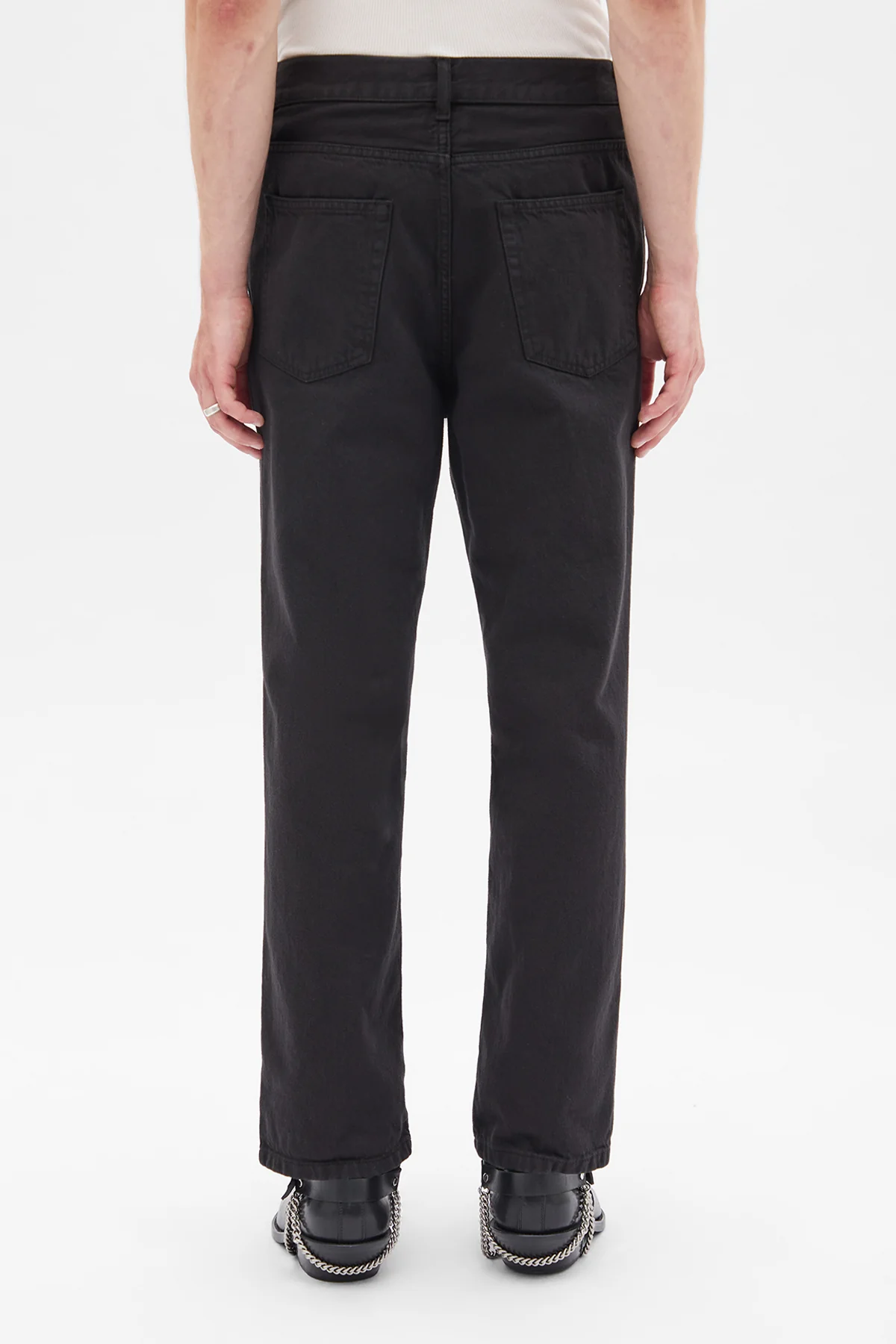 Hodur 5 Pockets Straight High Waisted Trousers - Image 3