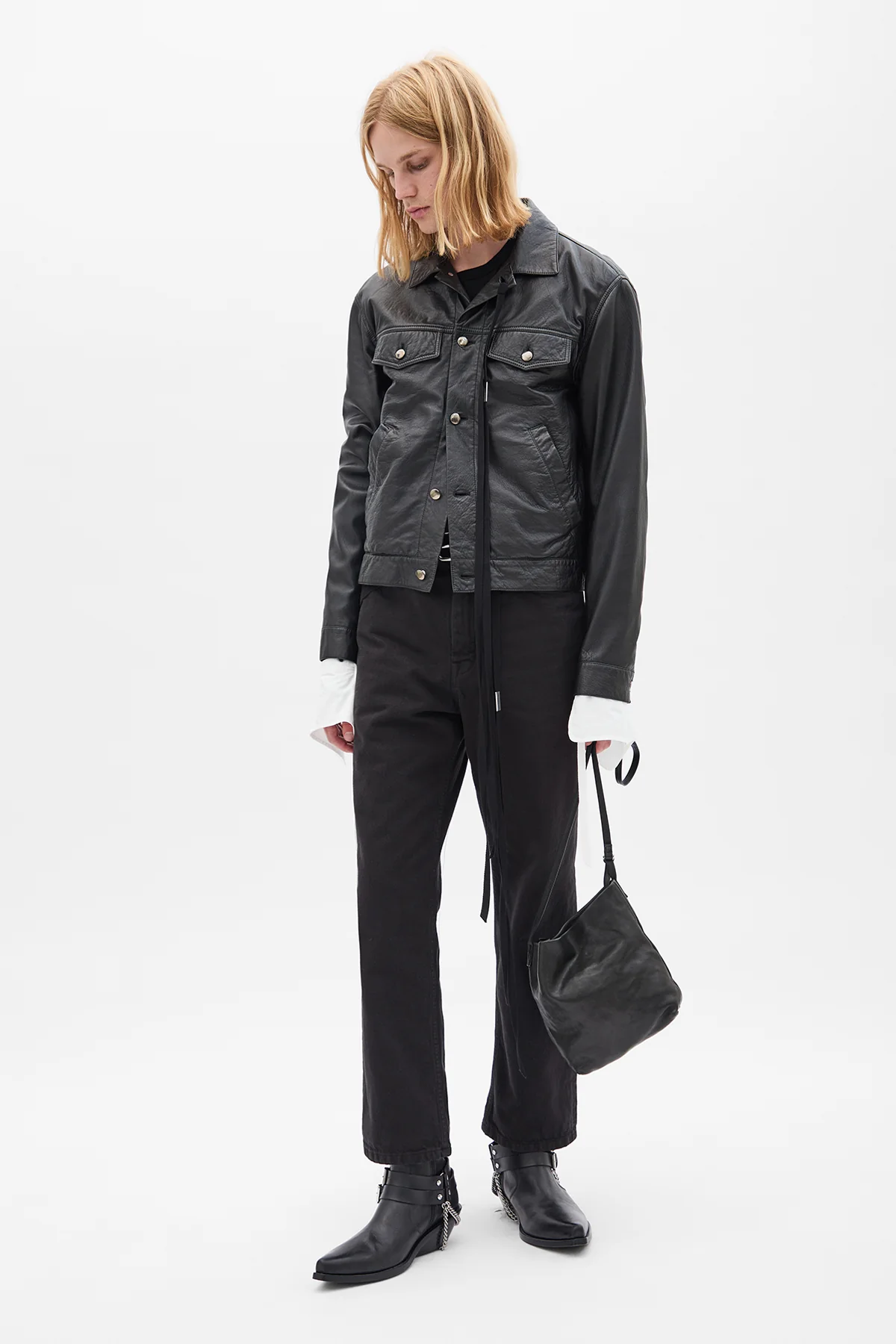 Hodur 5 Pockets Straight High Waisted Trousers - Image 4