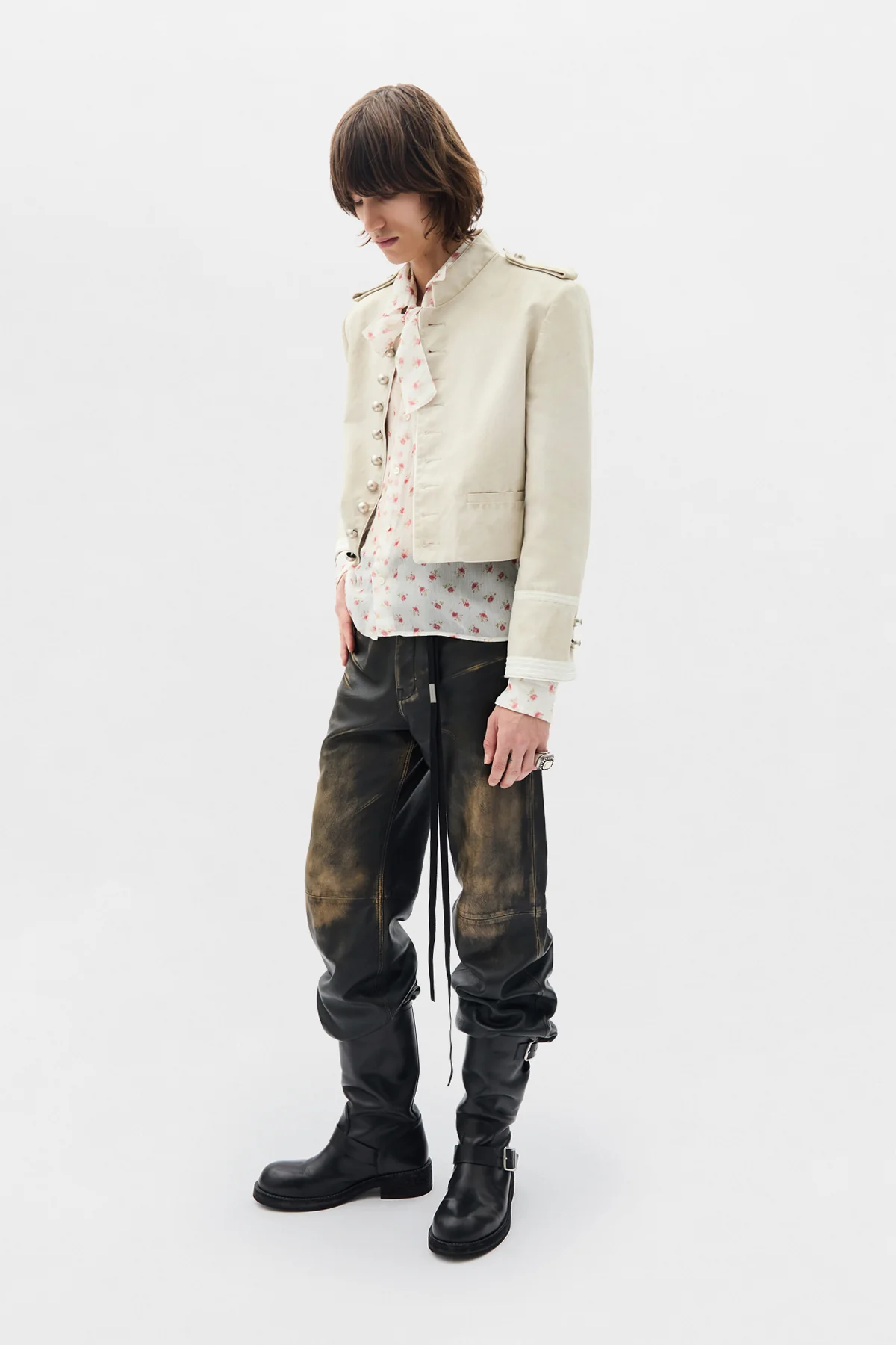 Alarik 5-Pockets Flared Cropped Trousers - Image 4