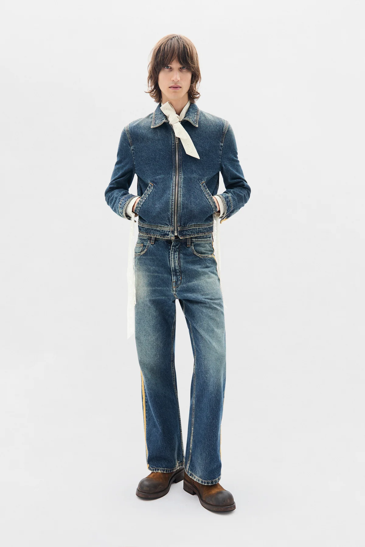 Alarik 5-Pockets Flared Cropped Trousers - Image 4