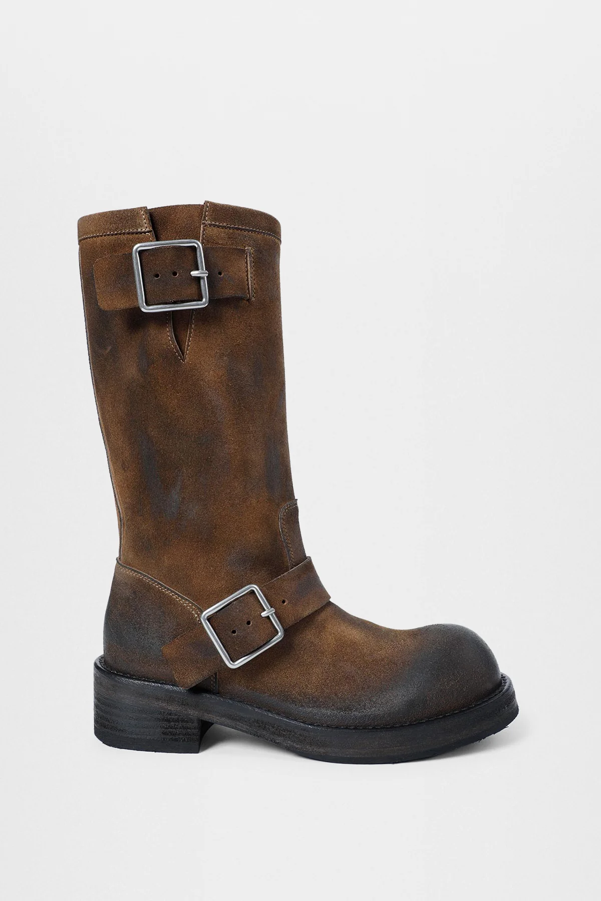 Sarith Engineer Biker Boots with Buckles - Image 3