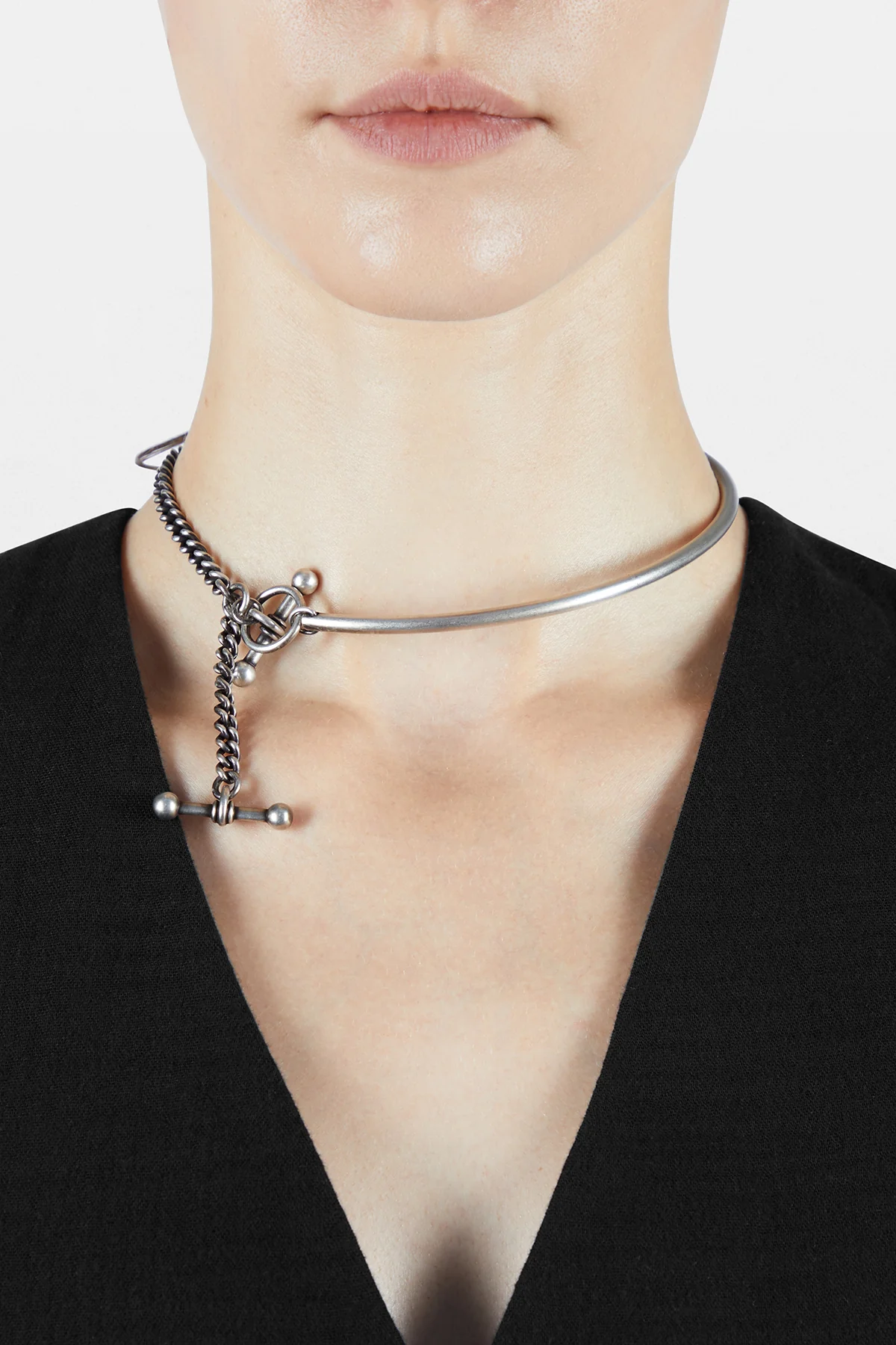 Cally Slim Necklace with Chain - Image 4