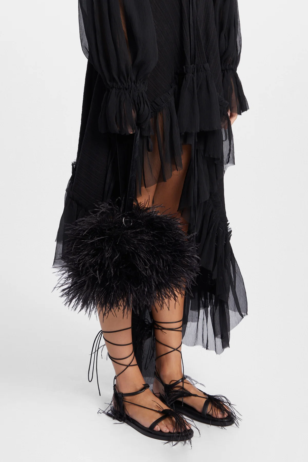 Iza Clutch with Feathers - Image 3