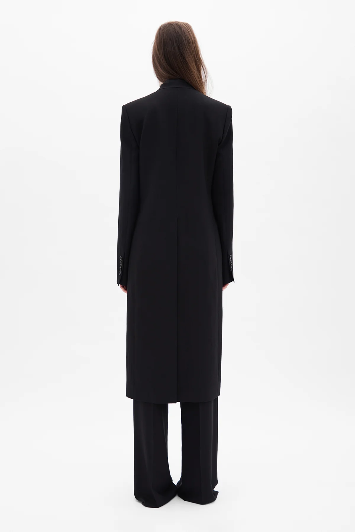 Kaat Straight Collarless Coat - Image 3