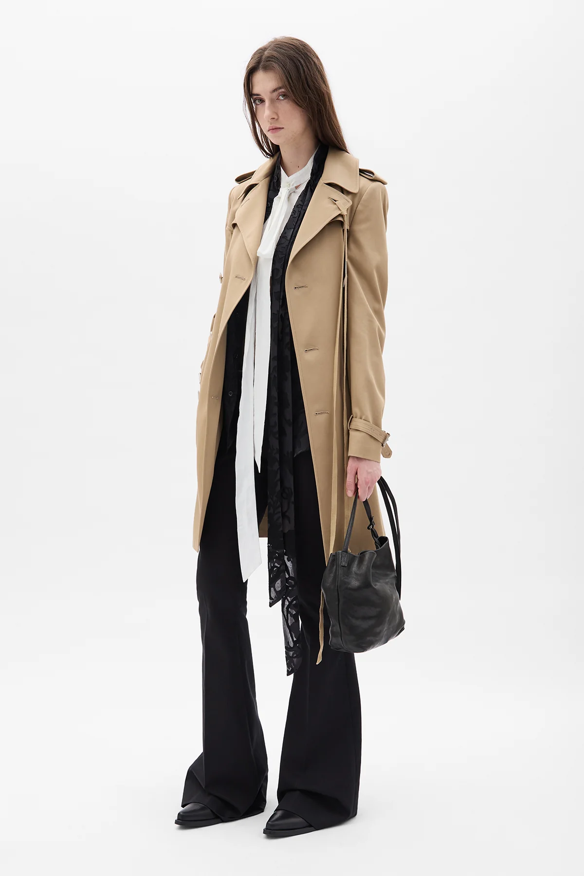 Eda Fitted Double Breasted Coat - Image 4