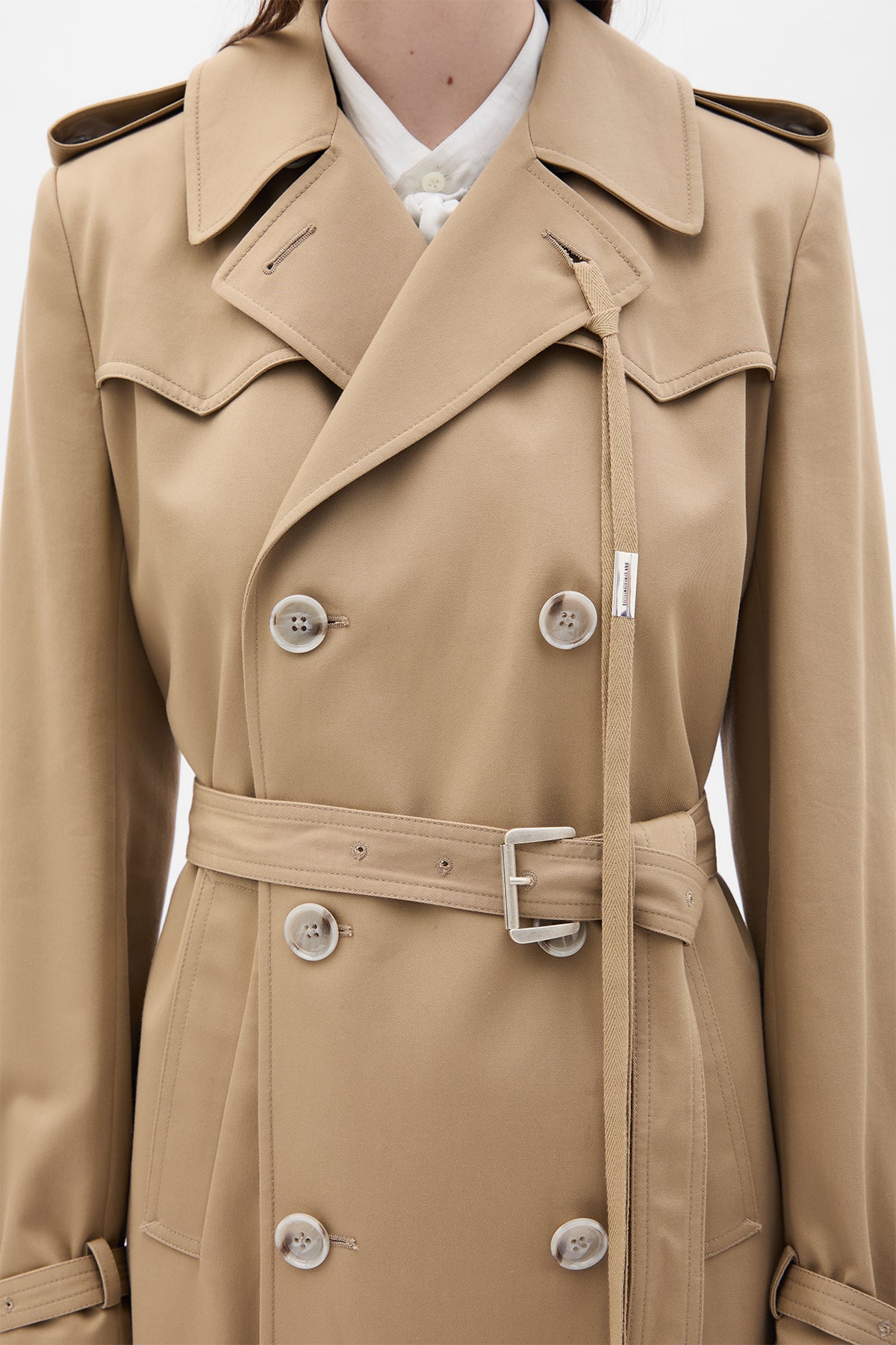 Eda Fitted Double Breasted Coat - Image 5