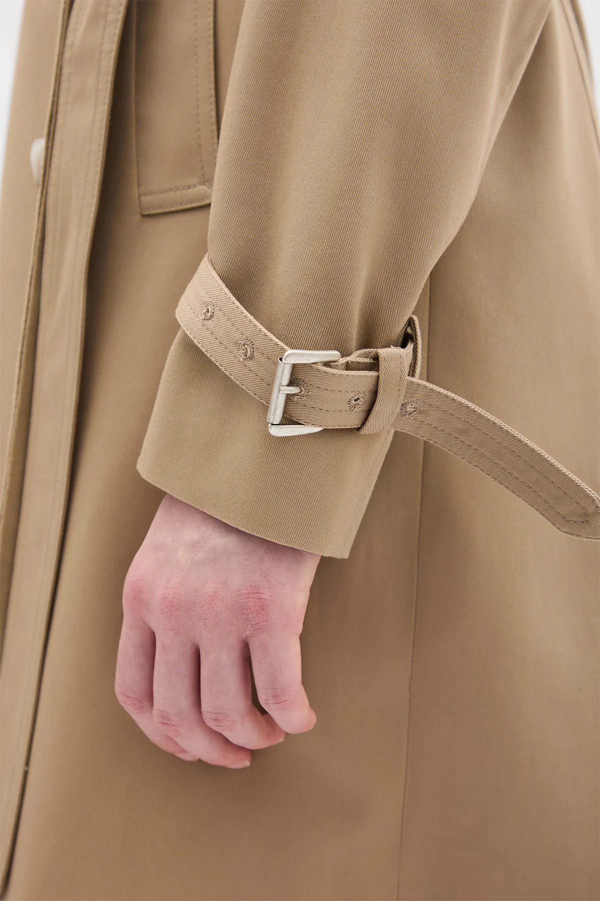 Eda Fitted Double Breasted Coat - Image 6