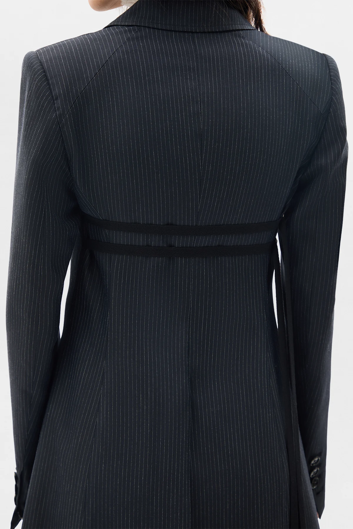 Abke X-Long Open Front Fitted Coat - Image 5