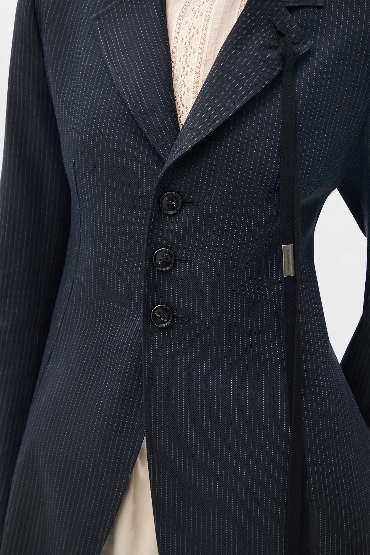 Abke X-Long Open Front Fitted Coat - Image 7