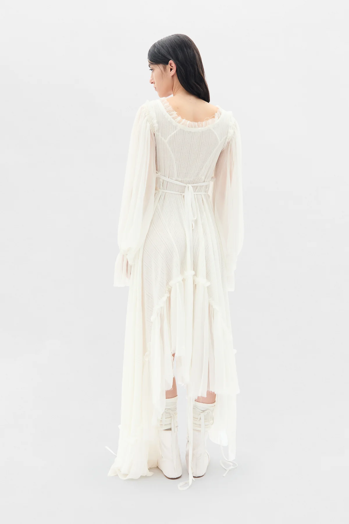 Giti Empire Waist Asymmetric Dress - Image 3