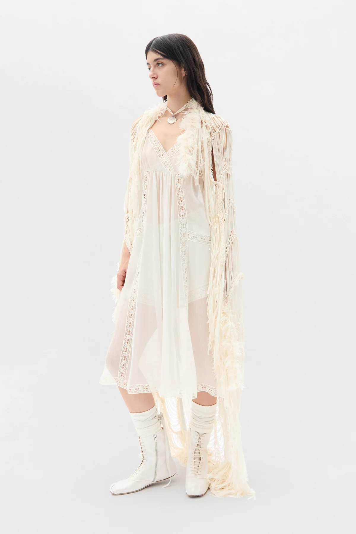 Elen Negligé Midi Dress - Image 4