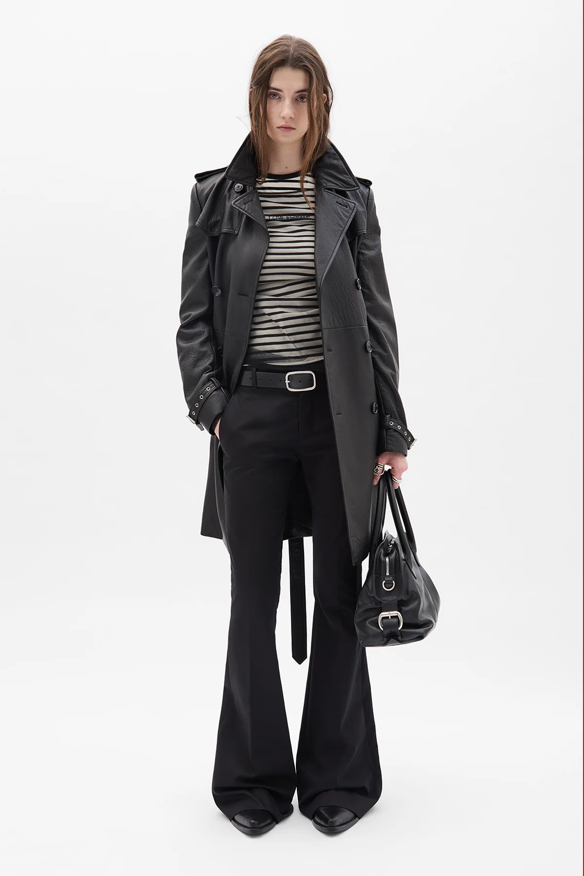 Eda Fitted Double Breasted Coat - Image 4