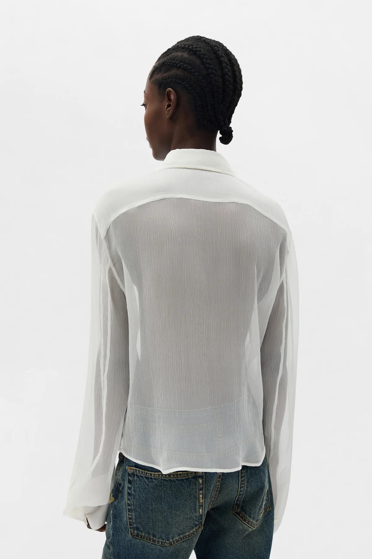 Erma Slim Fit Ruffled Shirt - Image 3