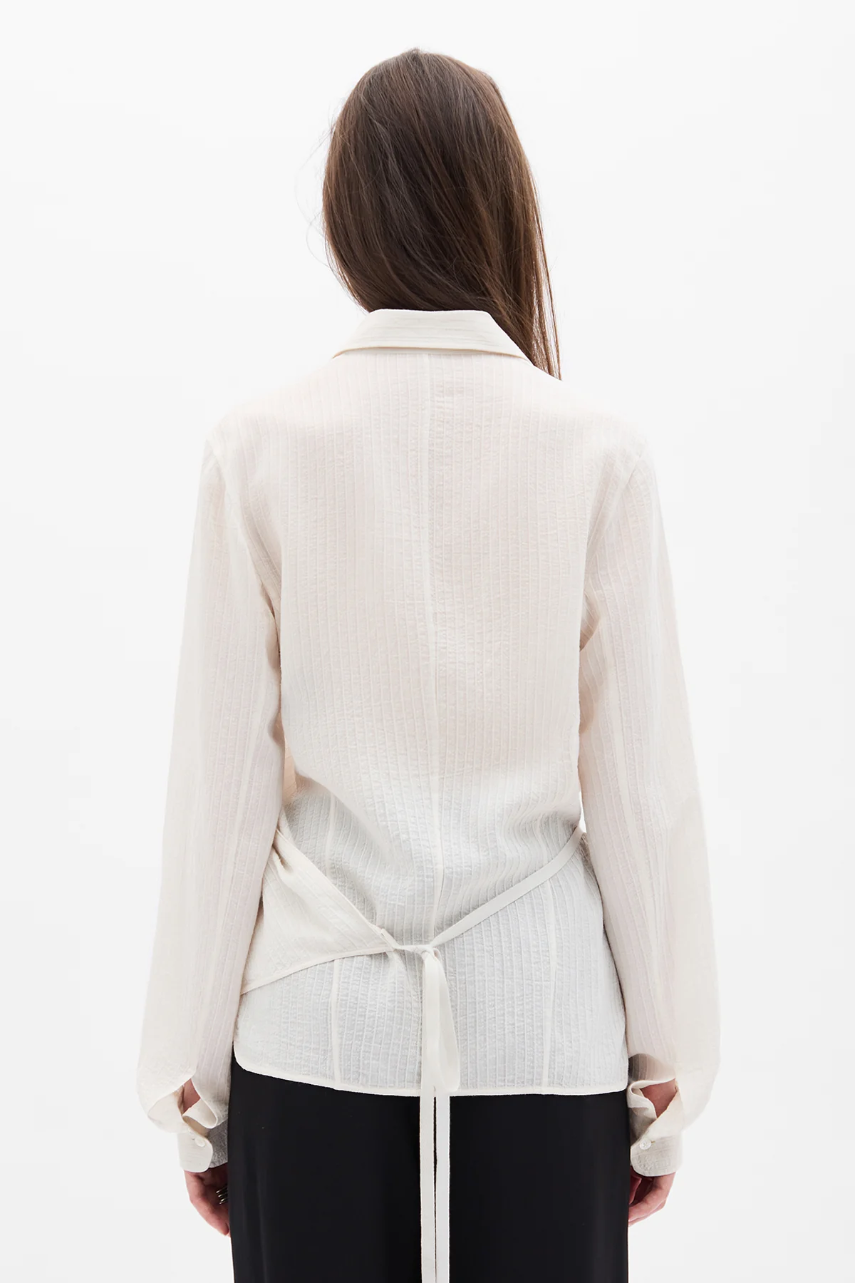 Alba Asymmetric Wrap Shirt - Image 3