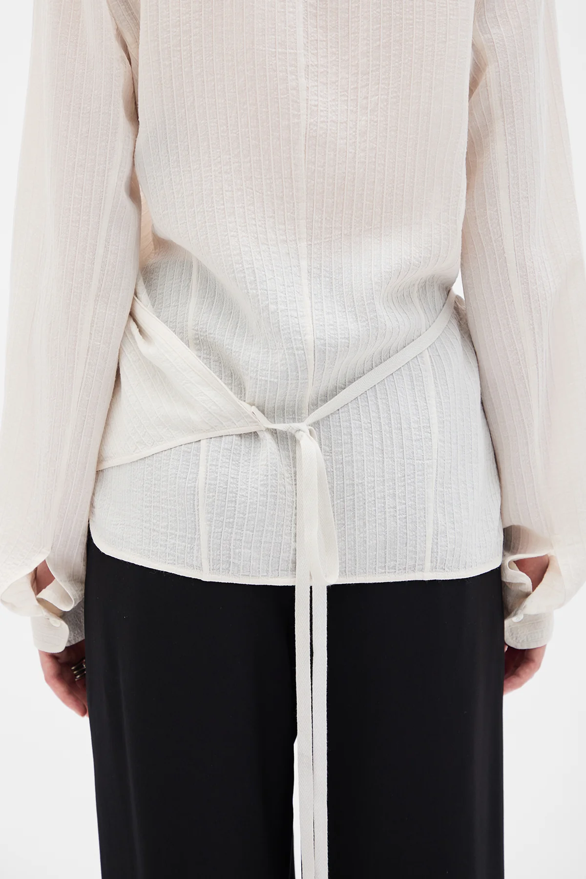 Alba Asymmetric Wrap Shirt - Image 5
