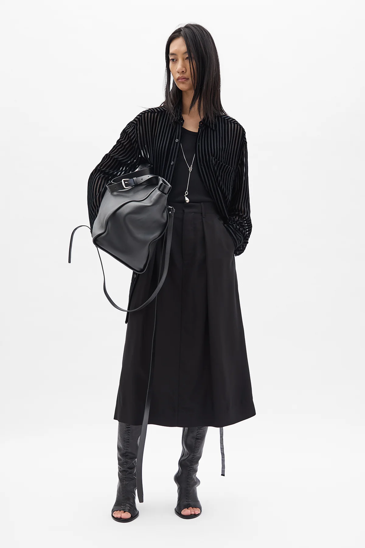 Yura Midi "A" Line Pleated Skirt - Image 4