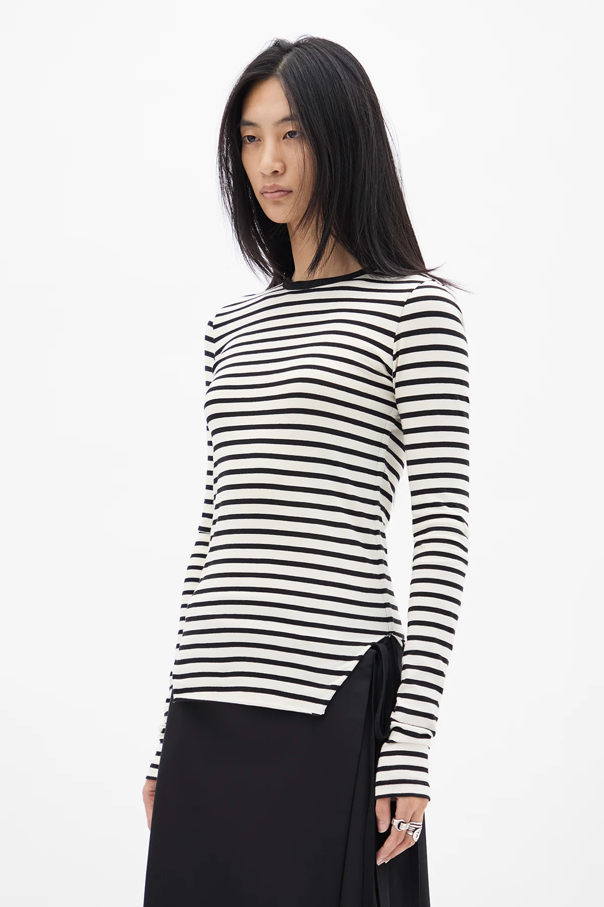 Oke Wrinkled Cropped Long Sleeve Top - Image 6