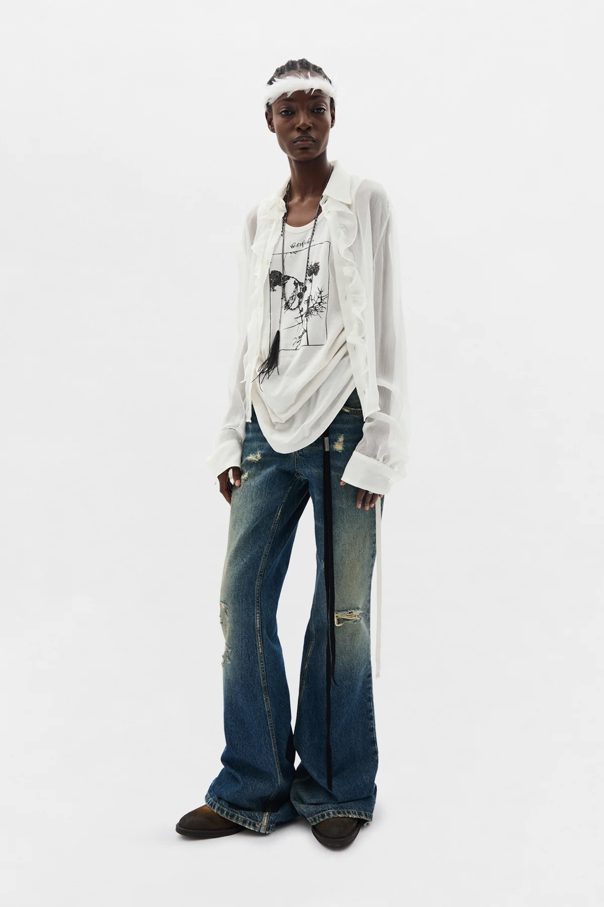 Mexi Wrinkled Cropped Tank Top - Image 4