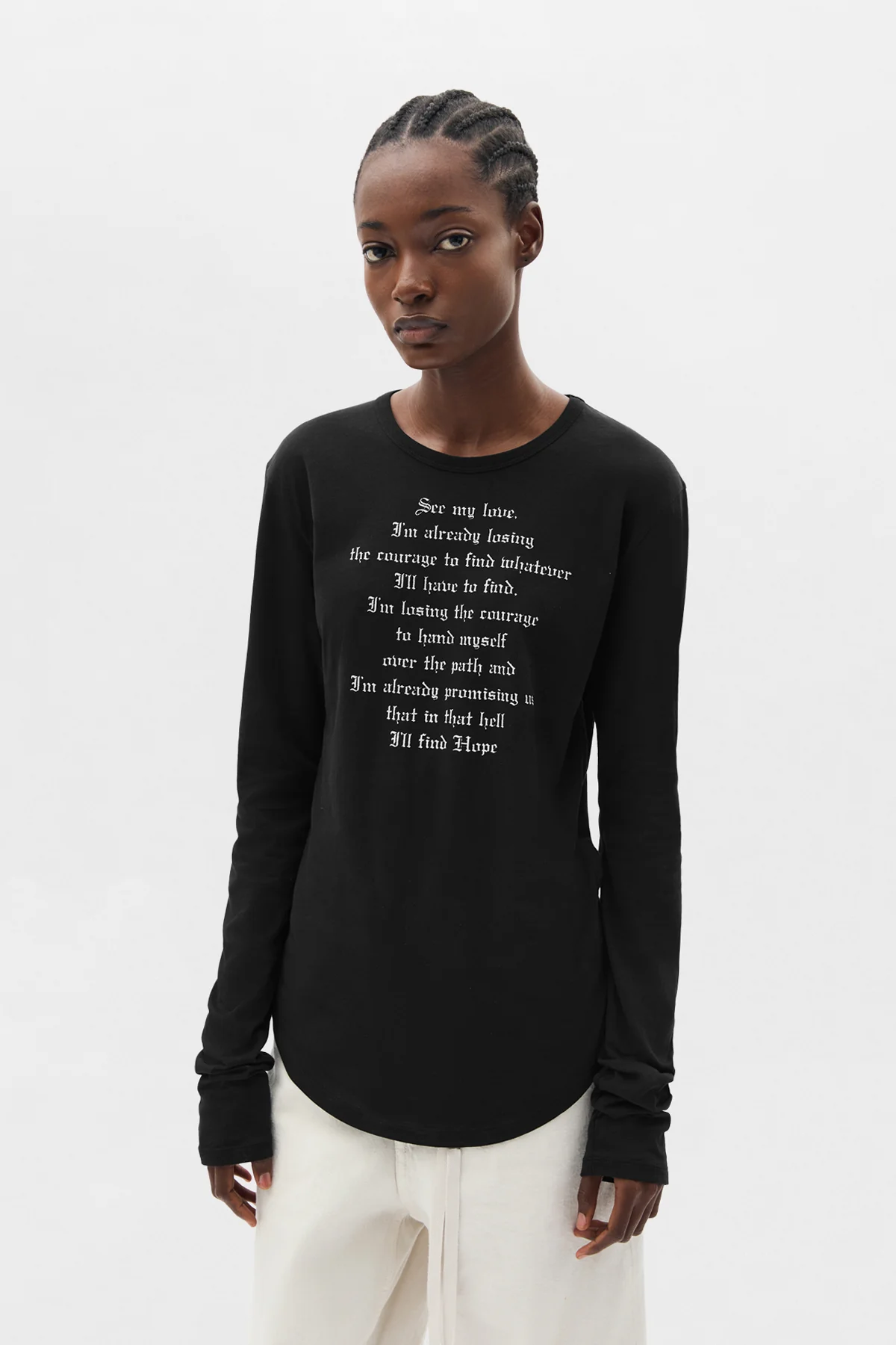 Dot Wrinkled Cropped Long Sleeve Top - Image 7