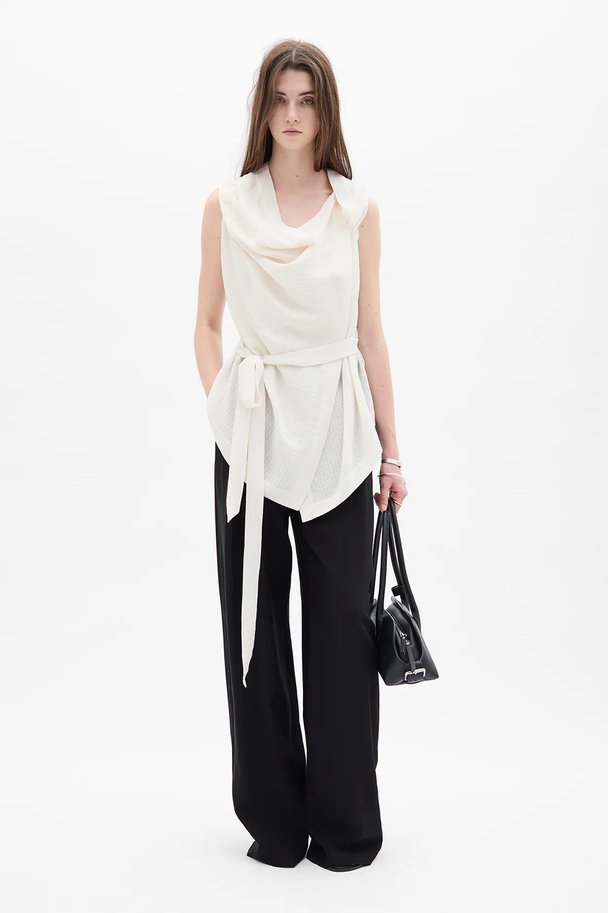 Macy Asymmetric Wrap Top - Image 4