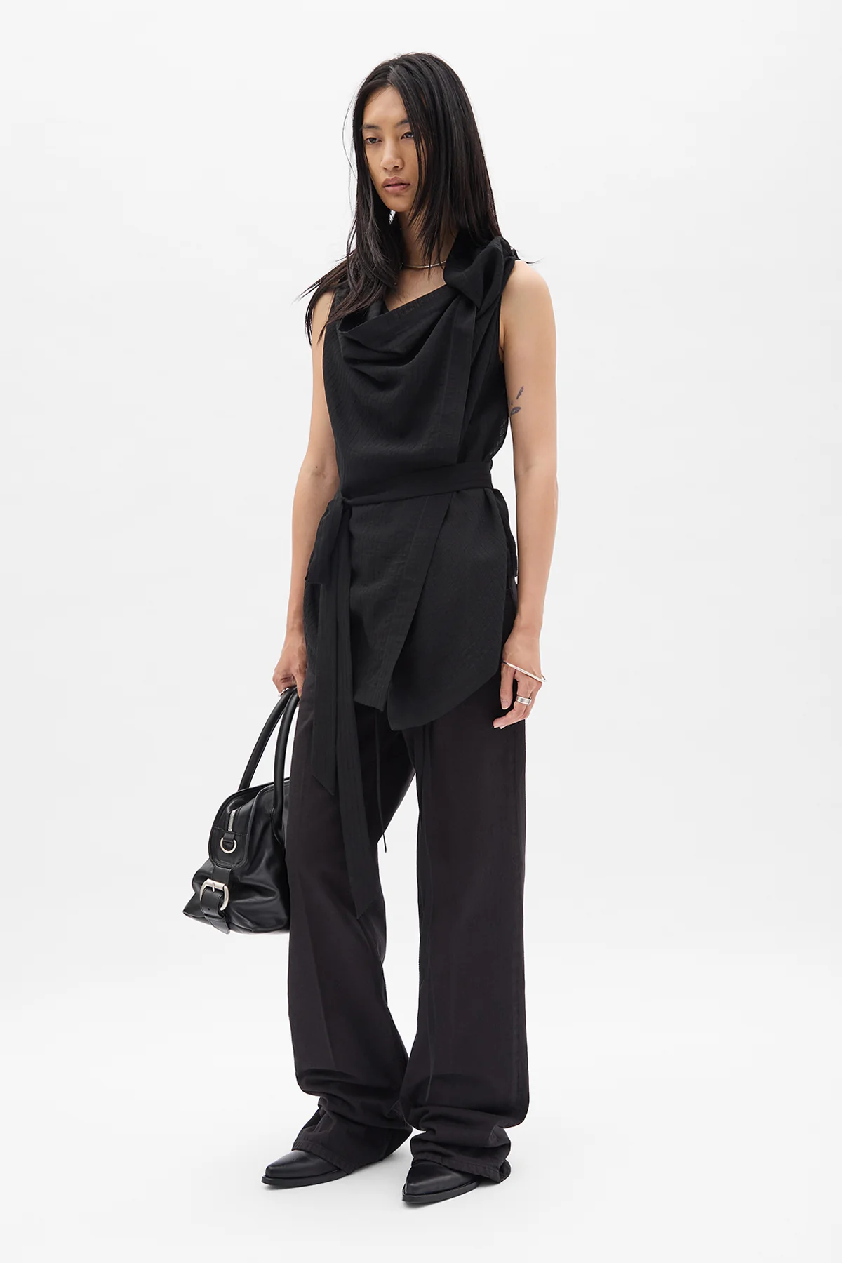 Macy Asymmetric Wrap Top - Image 4