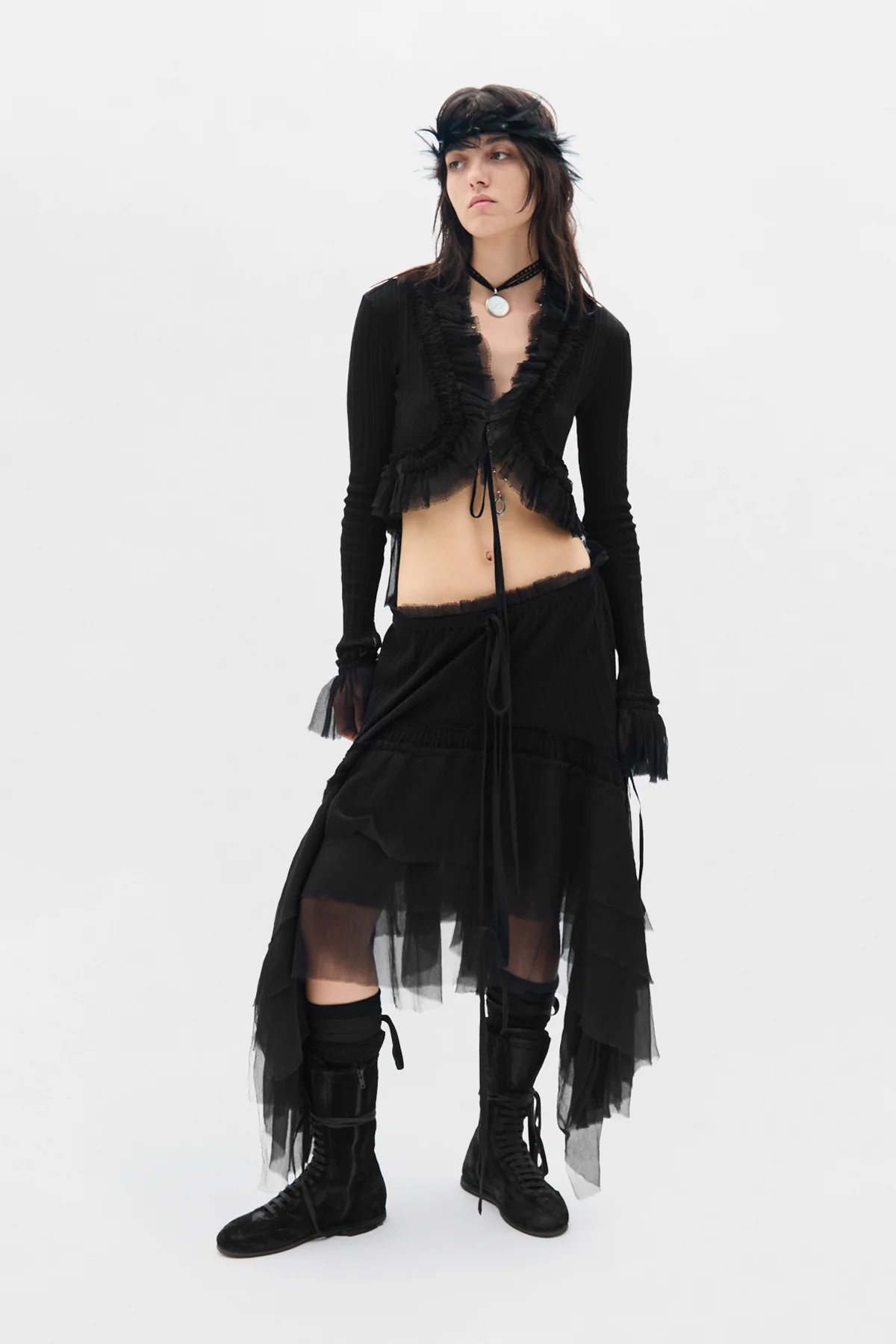 Jedi Long Sleeve Open Front Top - Image 4