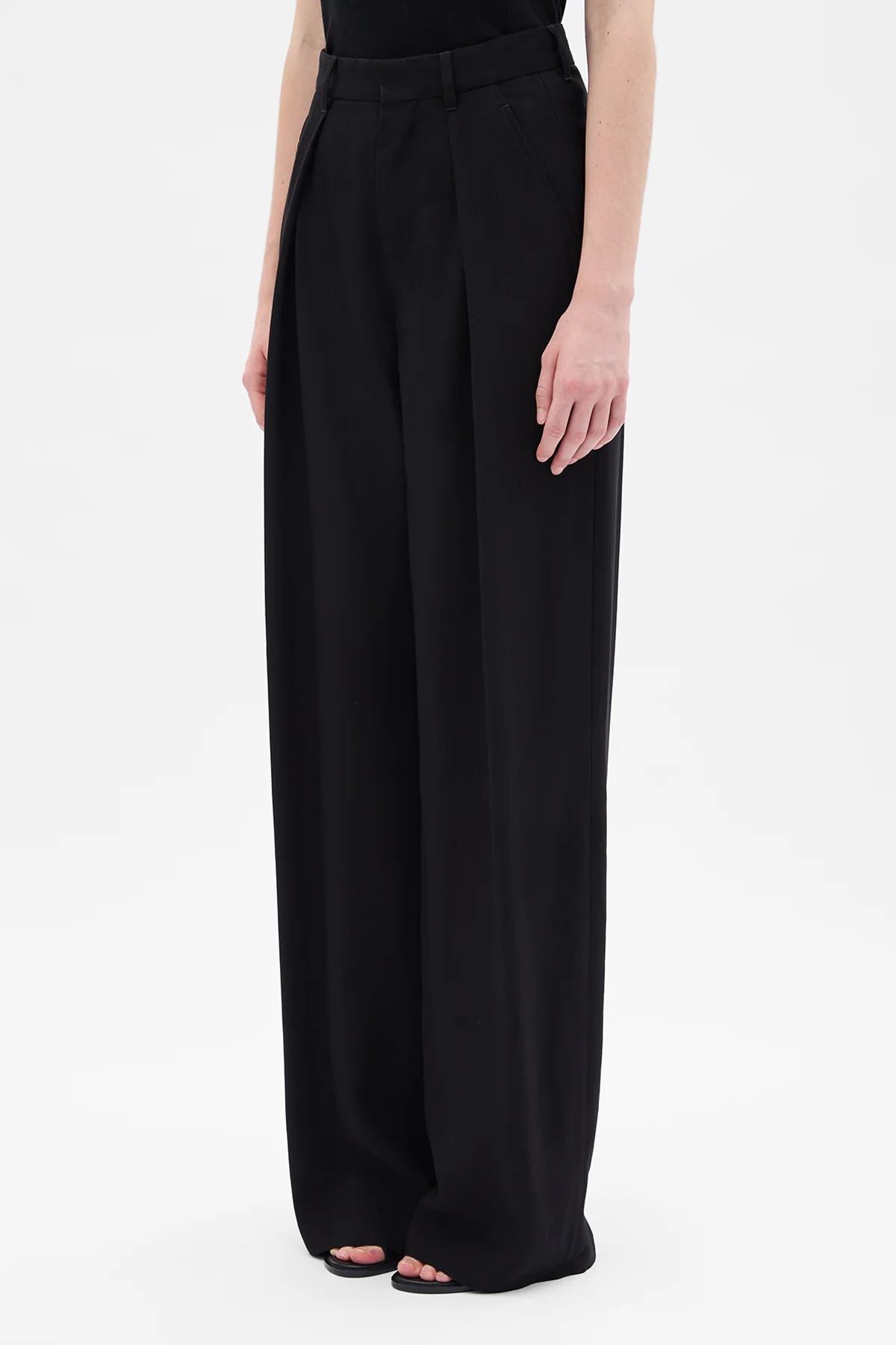 Nouk Wide Leg Pleated Trousers - Image 2