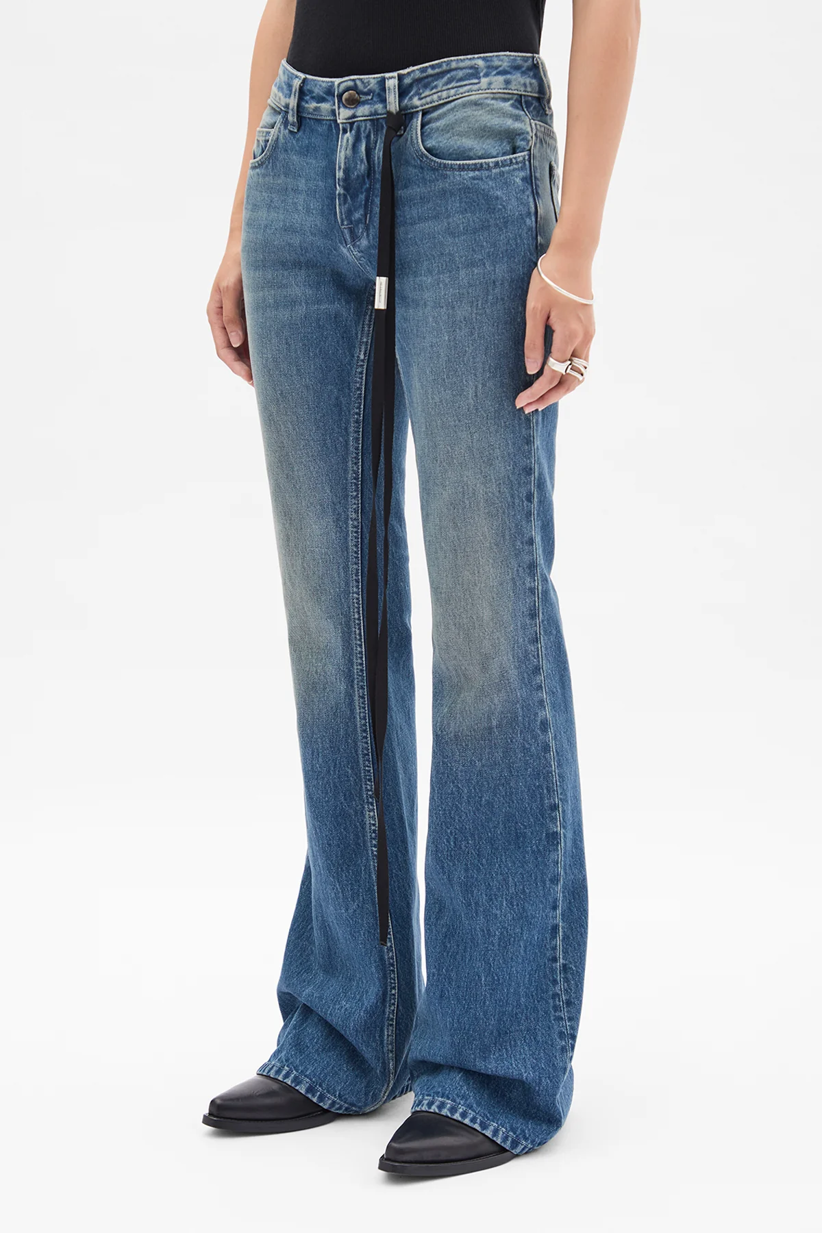Xyla 5-Pockets Slim Fit Bootcut Trousers - Image 2