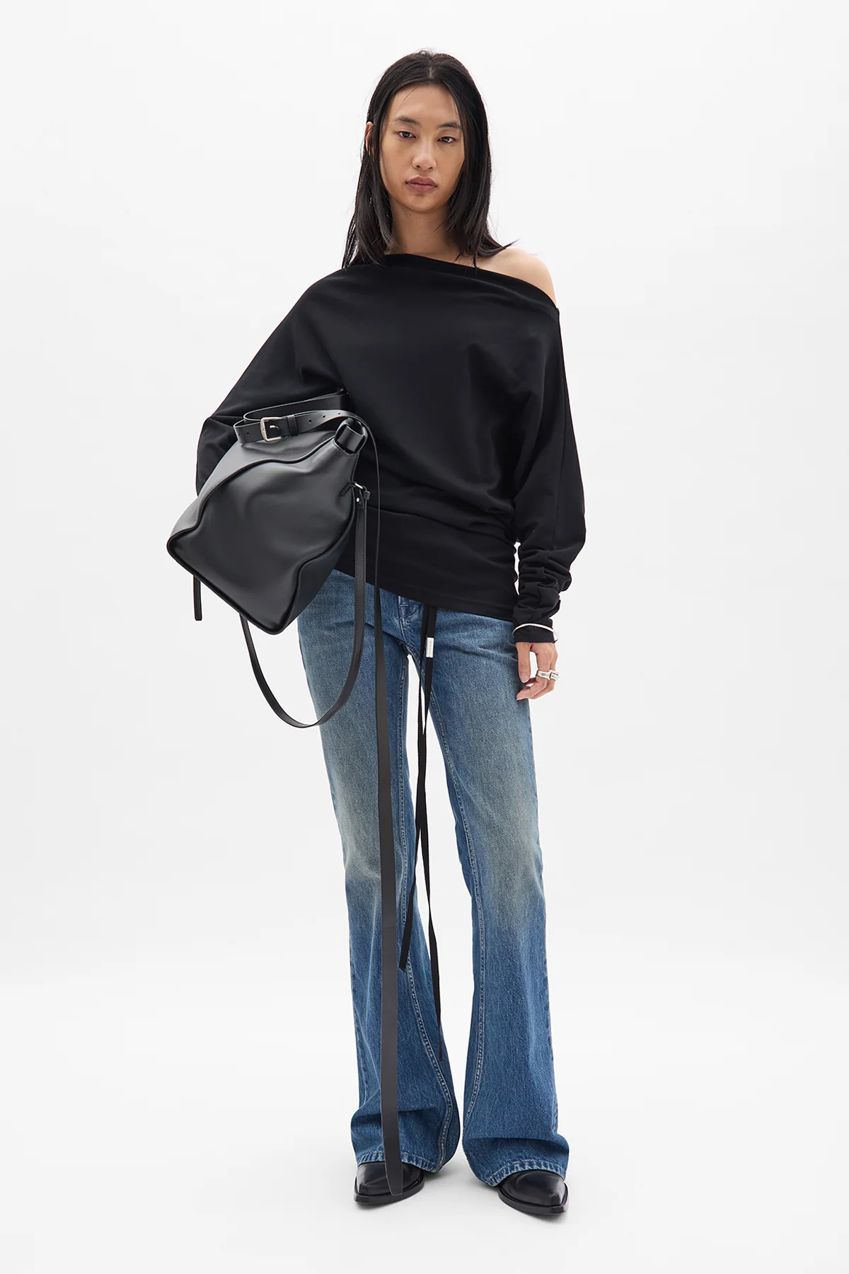 Xyla 5-Pockets Slim Fit Bootcut Trousers - Image 4