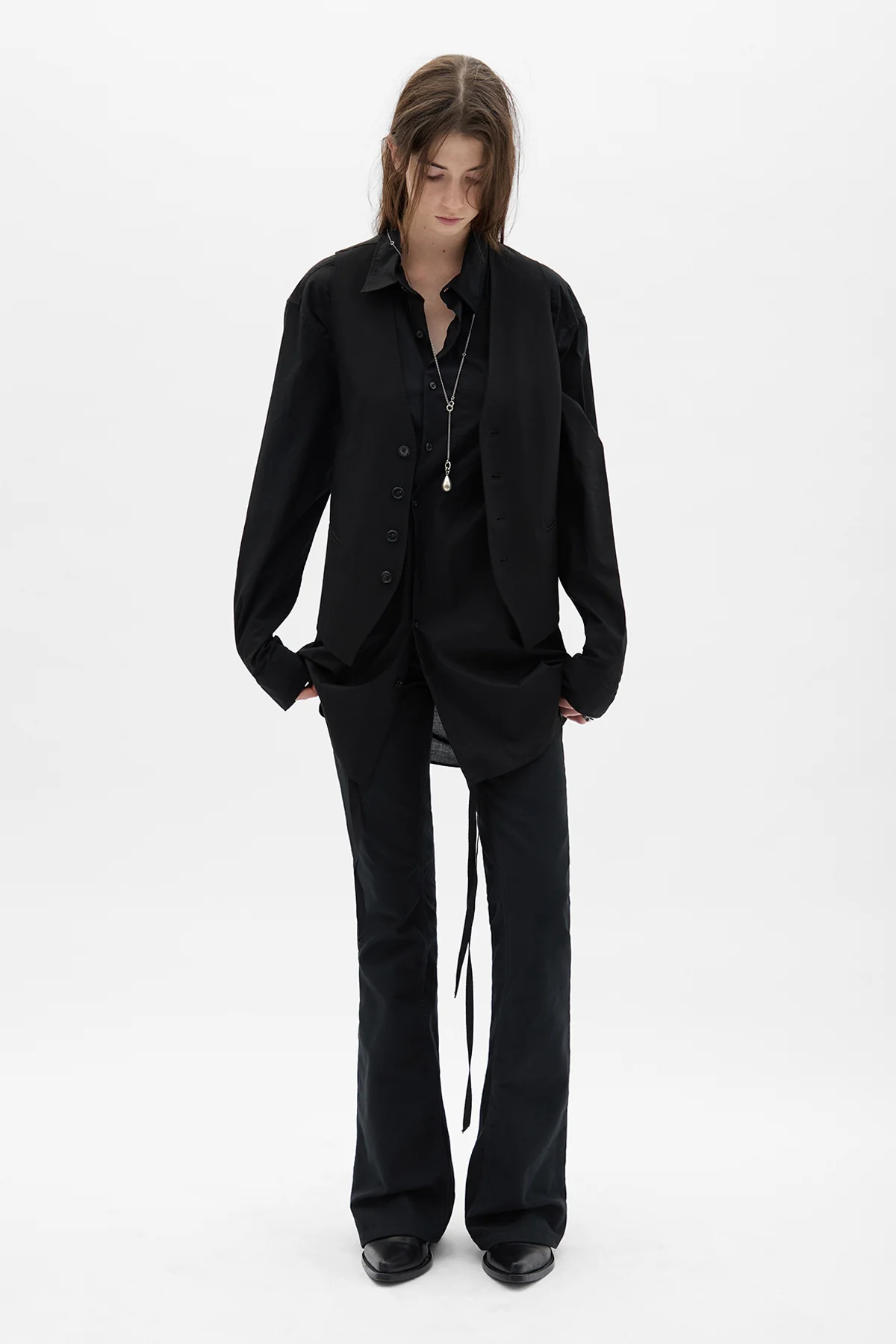 Xyla 5-Pockets Slim Fit Bootcut Trousers - Image 4