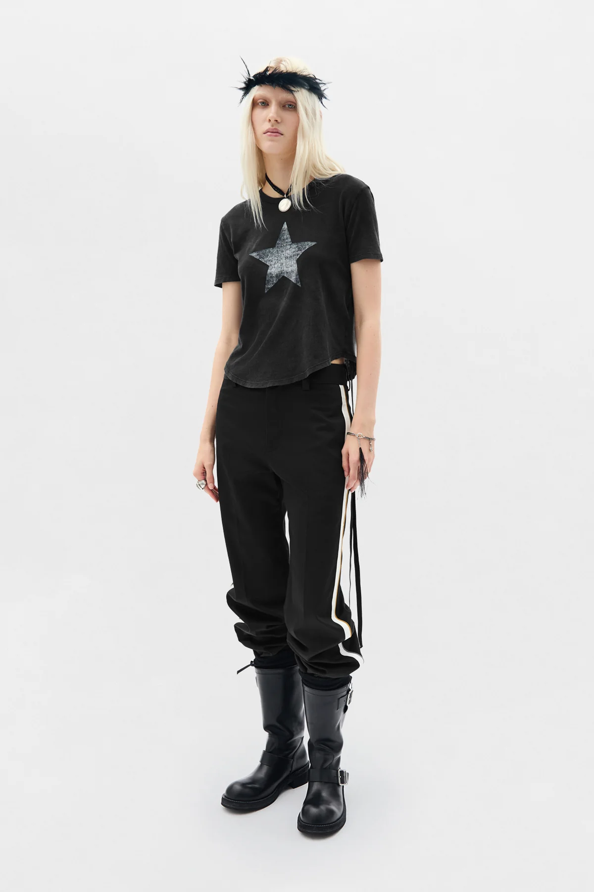 Fera Straight Leg Cropped Trousers - Image 4