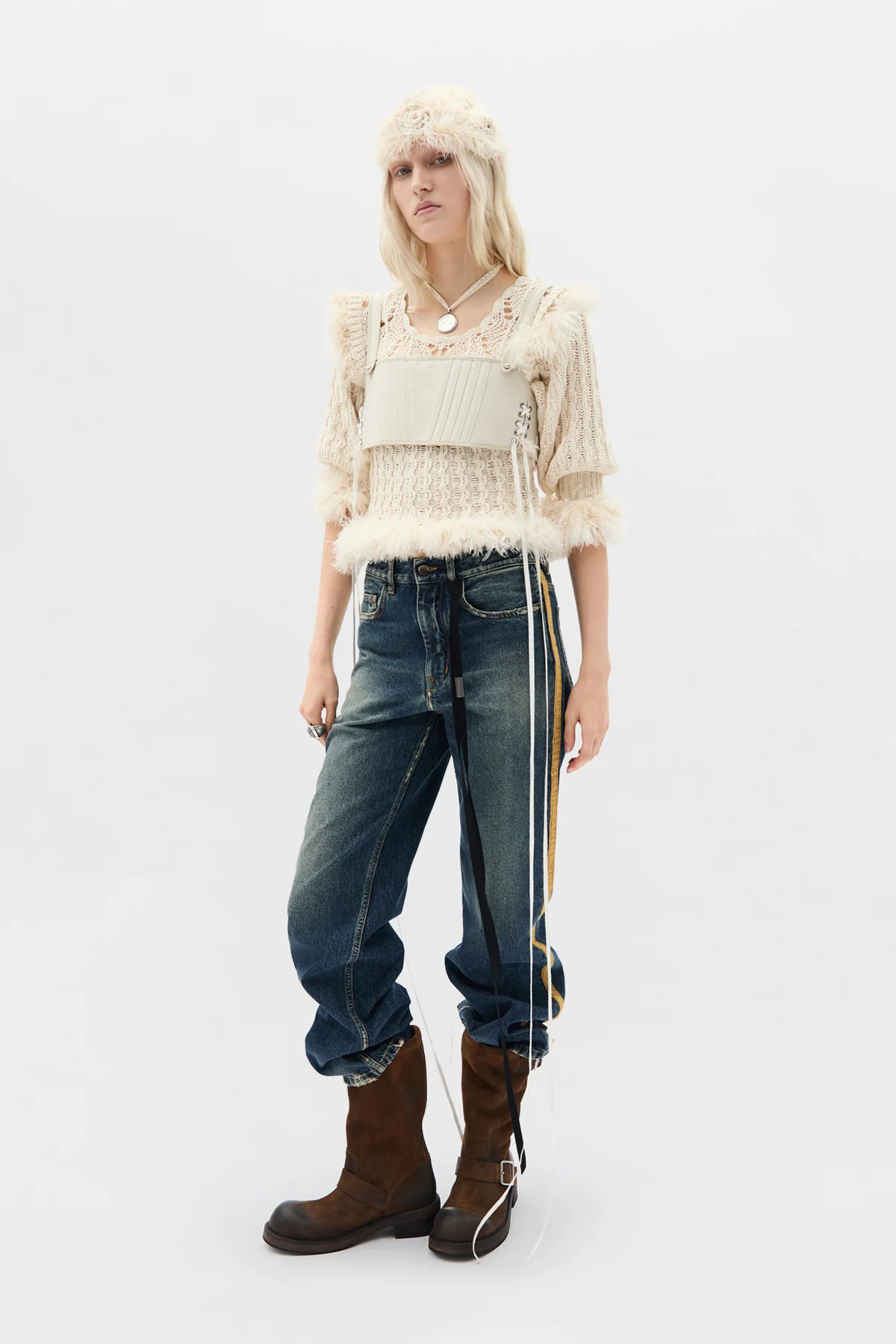 Zana 5-Pockets Flared Cropped Trousers - Image 4
