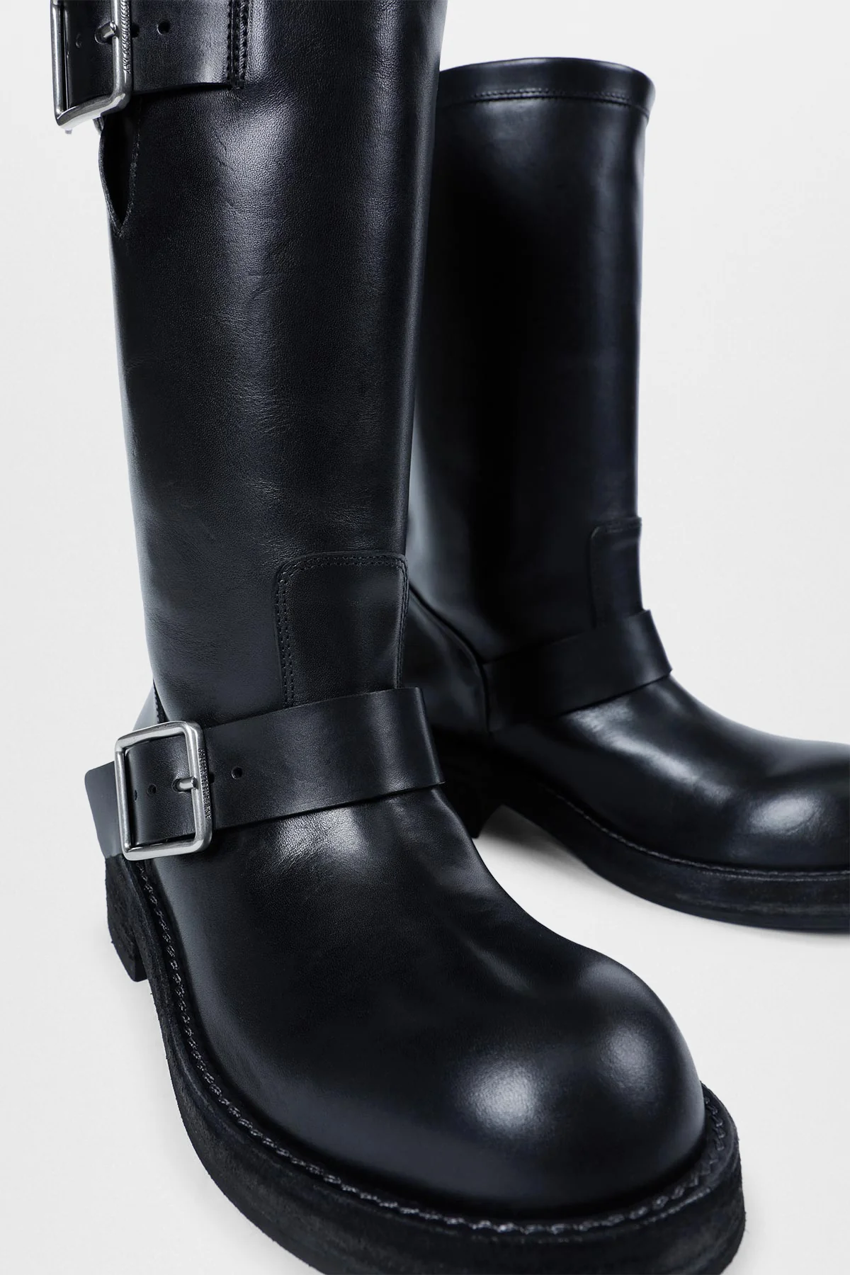 Sarith Engineer Biker Boots with Buckles - Image 5
