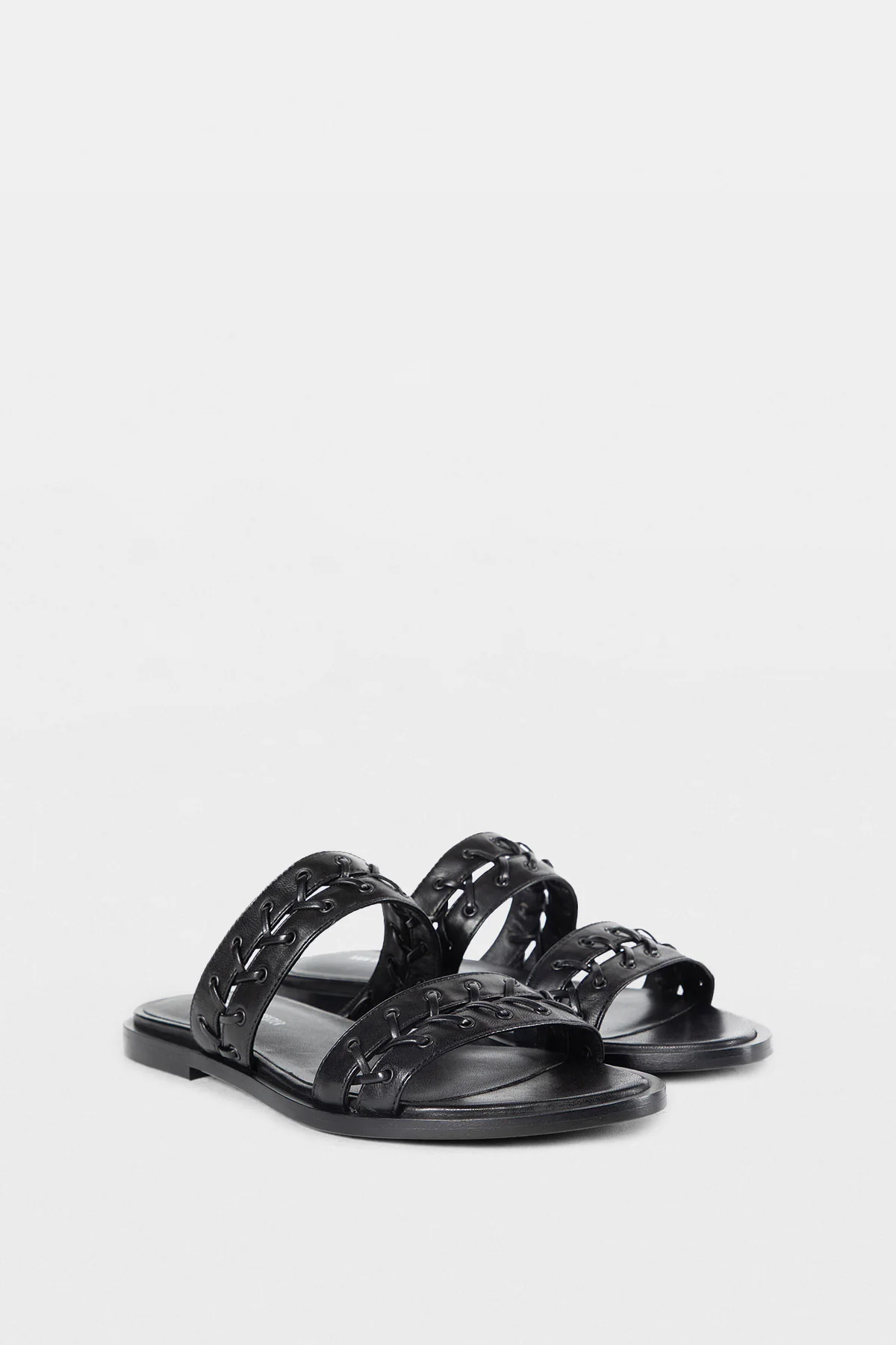 Geke Flat Sandals with Eyelets
