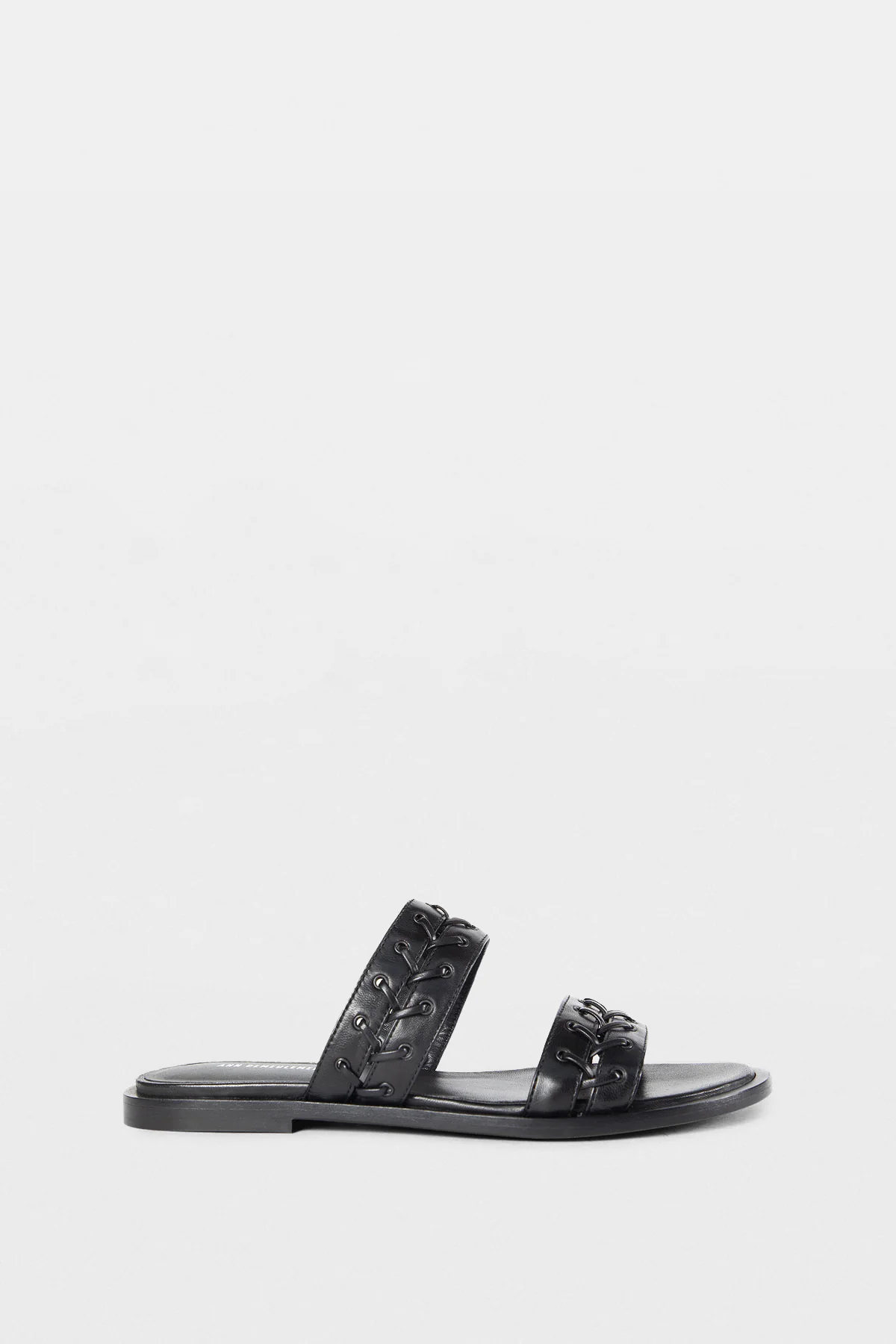 Geke Flat Sandals with Eyelets - Image 2